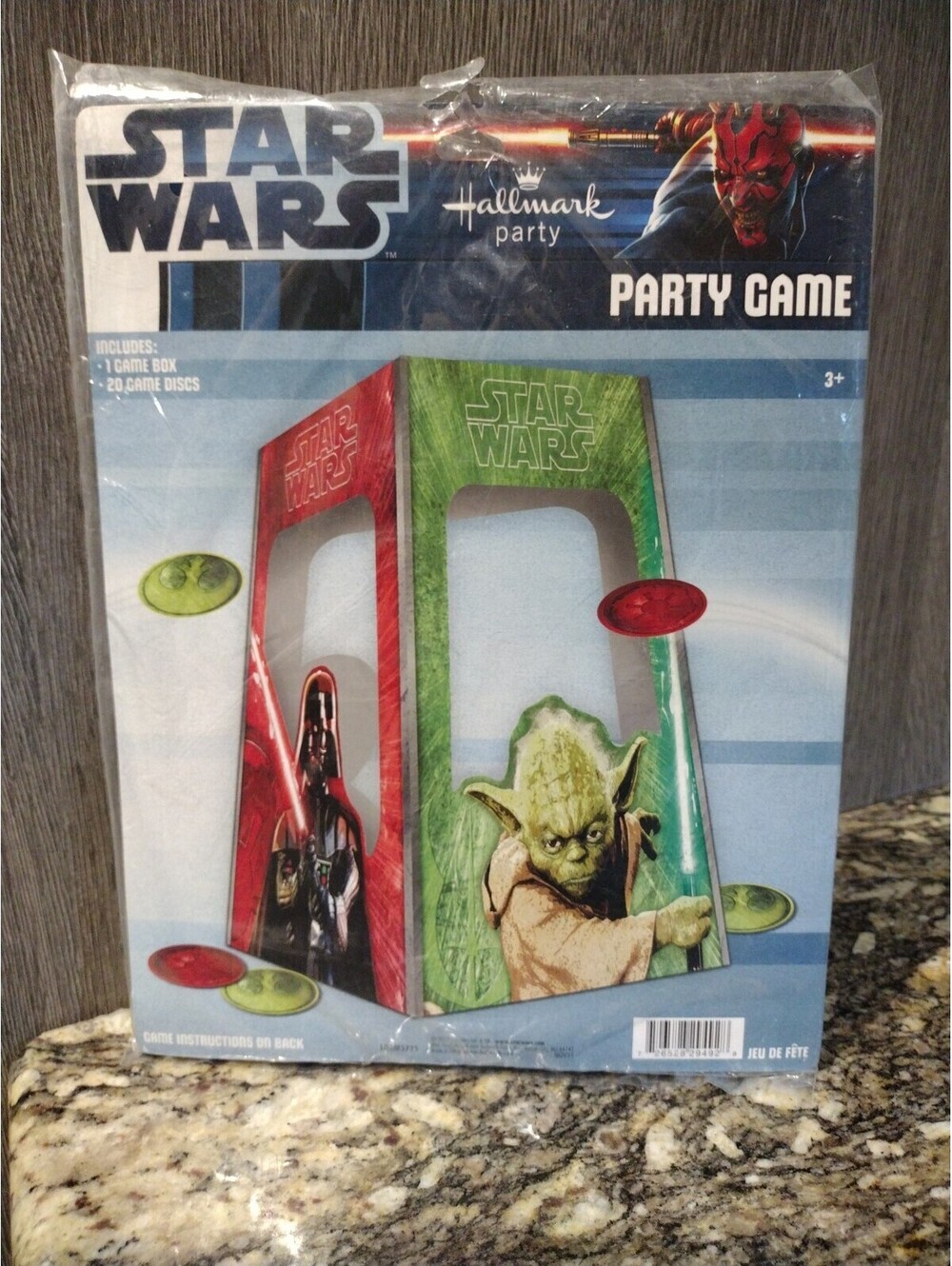 Star Wars 2012 Hallmark Party Express Party Game New Sealed 20Disc Throwing Game